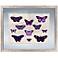 Purple Butterflies II 22" Wide Framed Giclee Wall Art