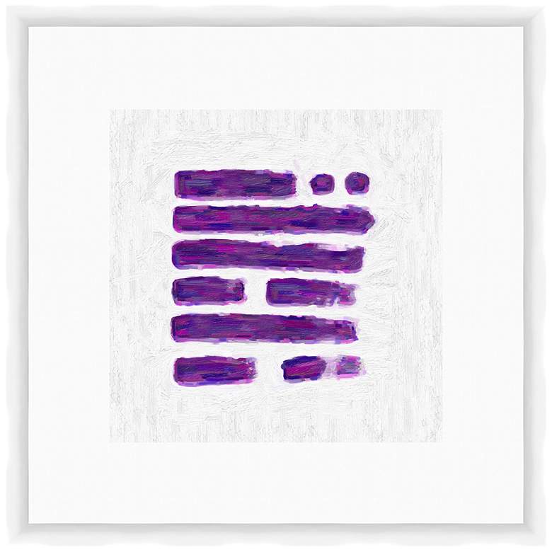 Image 1 Purple Connection 26 inch Square Framed Giclee Wall Art