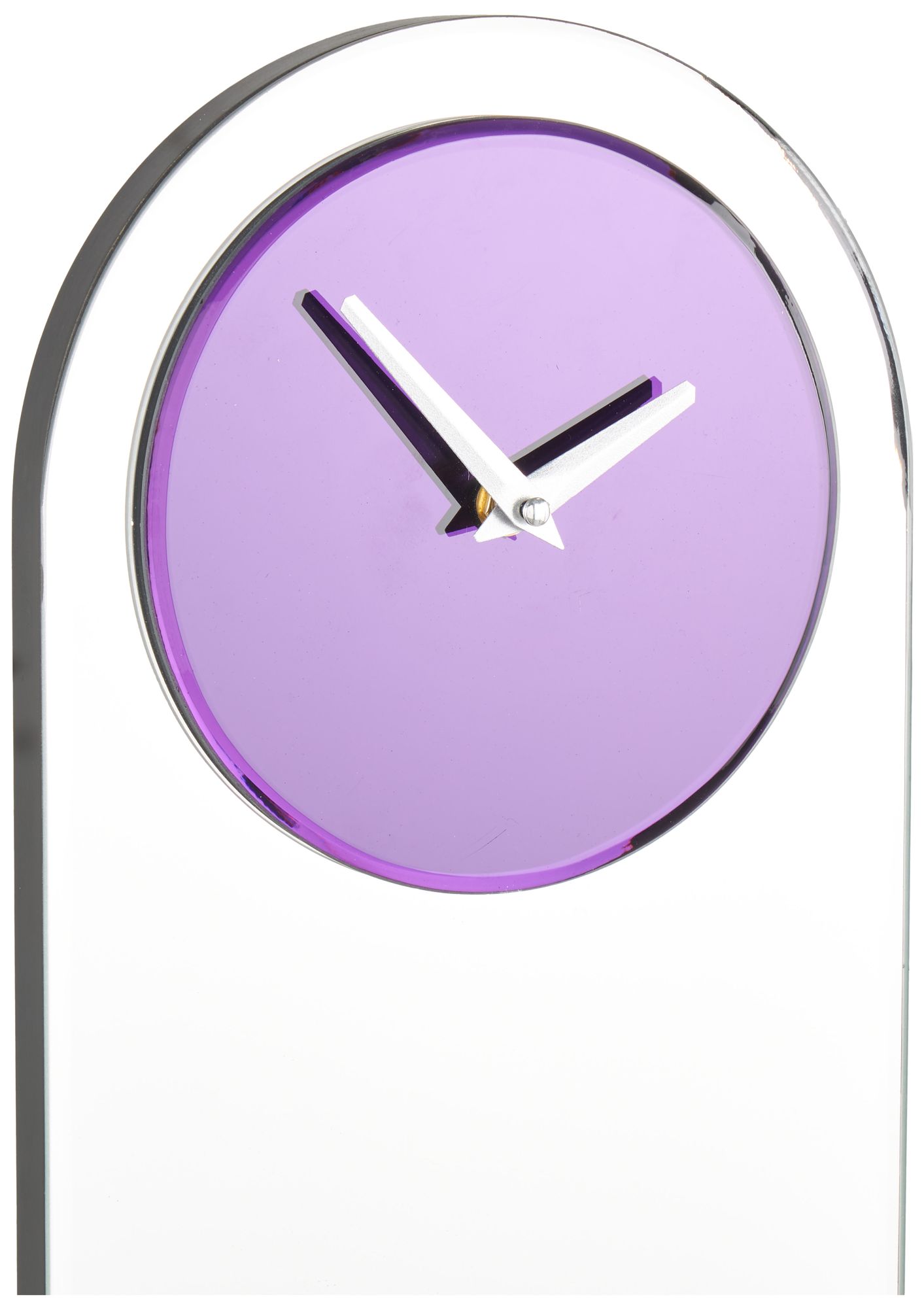 Image 3 Purple Glass Glam Wall Clock, 8" x 2" x 28" more views