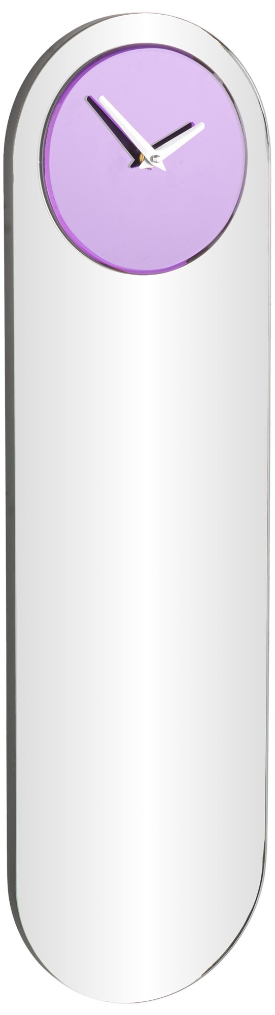 Image 6 Purple Glass Glam Wall Clock, 8" x 2" x 28" more views