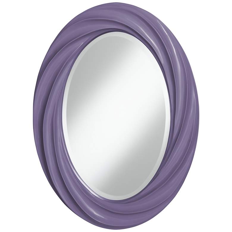 Image 1 Purple Haze 30 inch High Oval Twist Wall Mirror