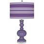 Purple Haze Bold Stripe Apothecary Table Lamp