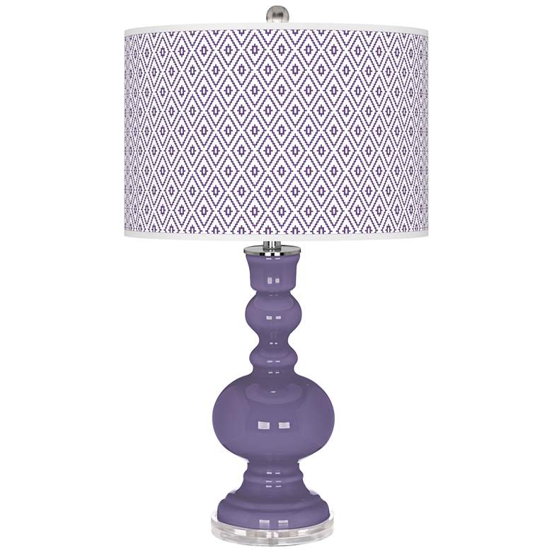 Image 1 Purple Haze Diamonds Apothecary Table Lamp