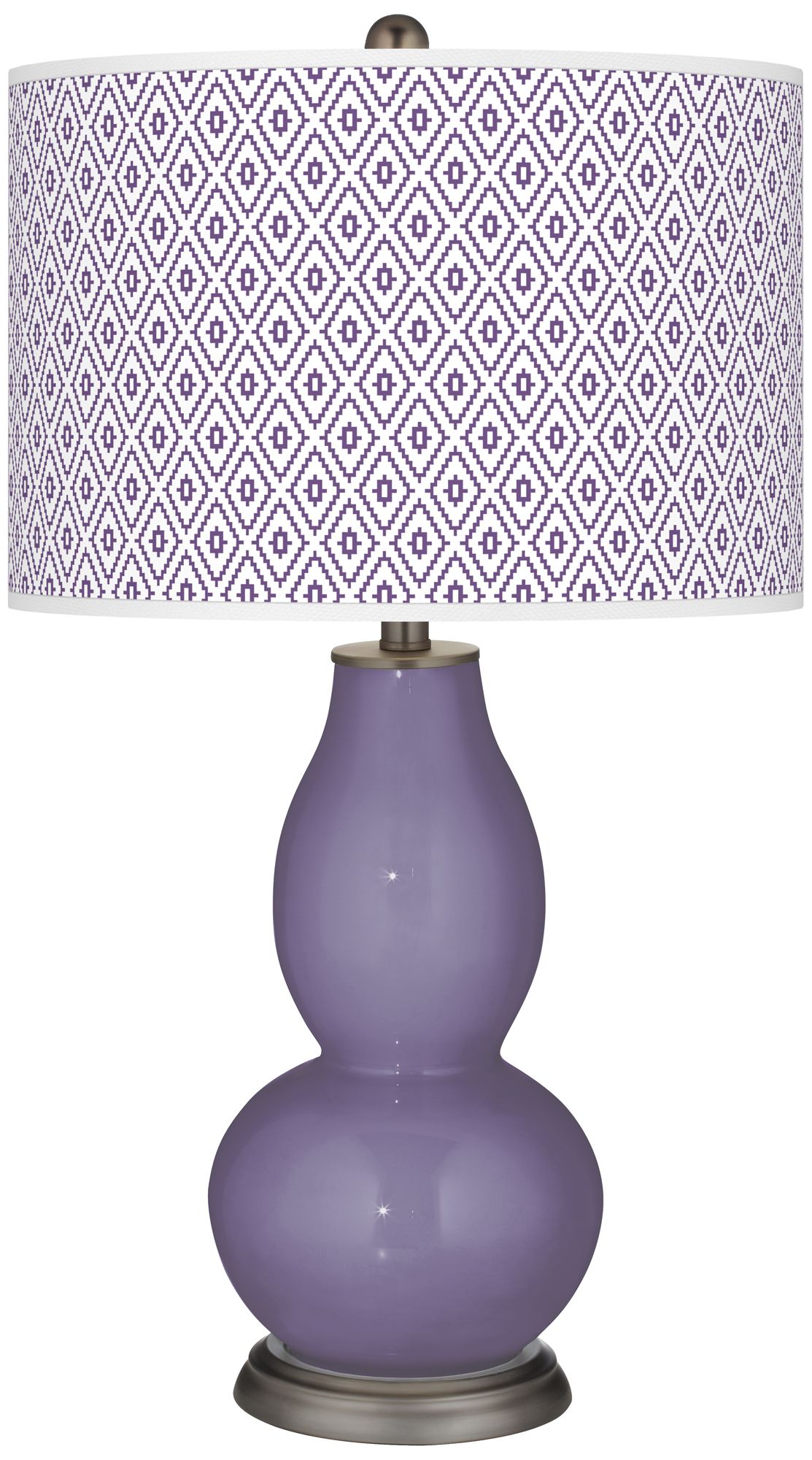 Image Purple Haze Diamonds Double Gourd Table Lamp