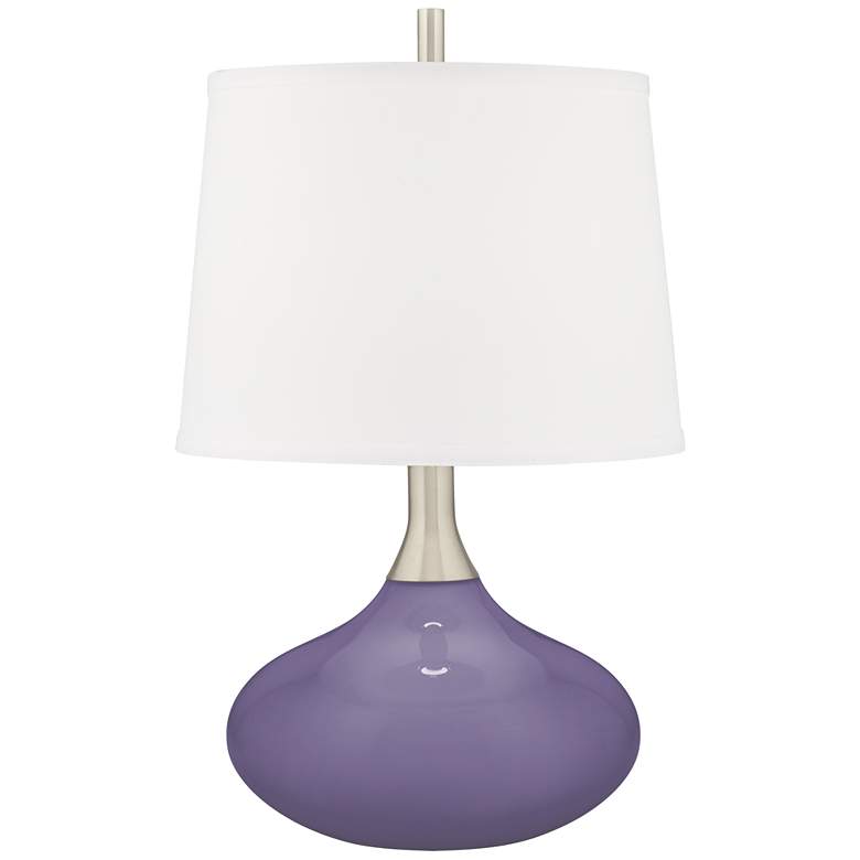 Image 2 Purple Haze Felix Modern Table Lamp with Table Top Dimmer