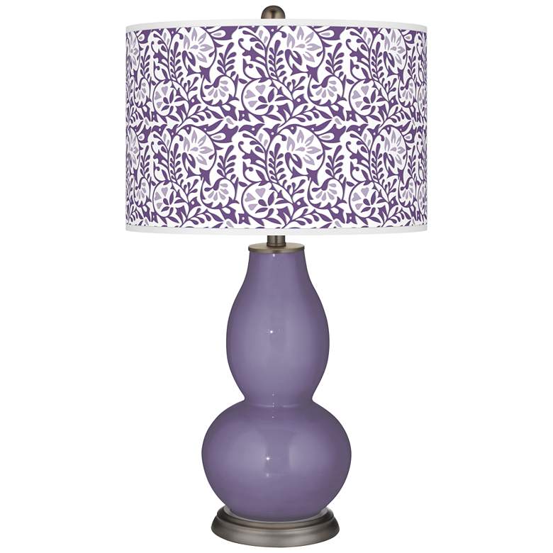 Image 1 Purple Haze Gardenia Double Gourd Table Lamp