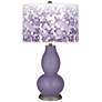 Purple Haze Mosaic Giclee Double Gourd Table Lamp