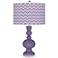Purple Haze Narrow Zig Zag Apothecary Table Lamp