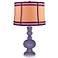 Purple Haze Orange Colorblock Shade Apothecary Table Lamp