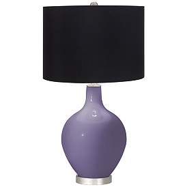 Image1 of Purple Haze Ovo Table Lamp with Black Shade