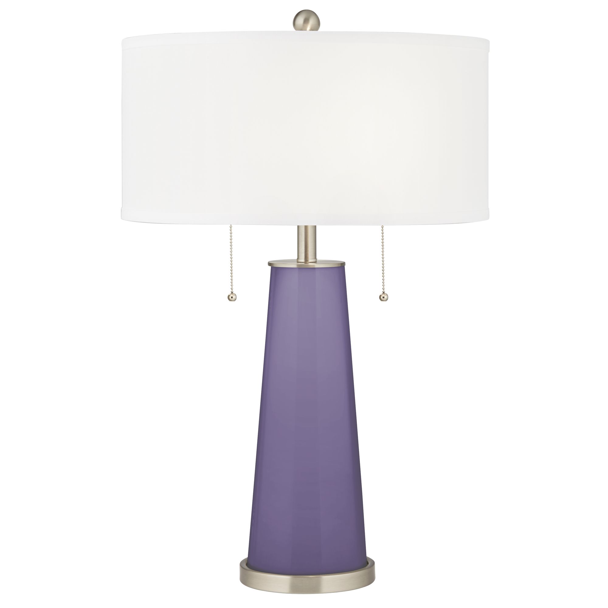 Purple Haze Peggy Glass Table Lamp With Dimmer