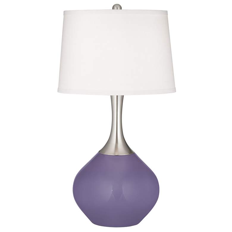 Image 2 Purple Haze Spencer Table Lamp with Dimmer