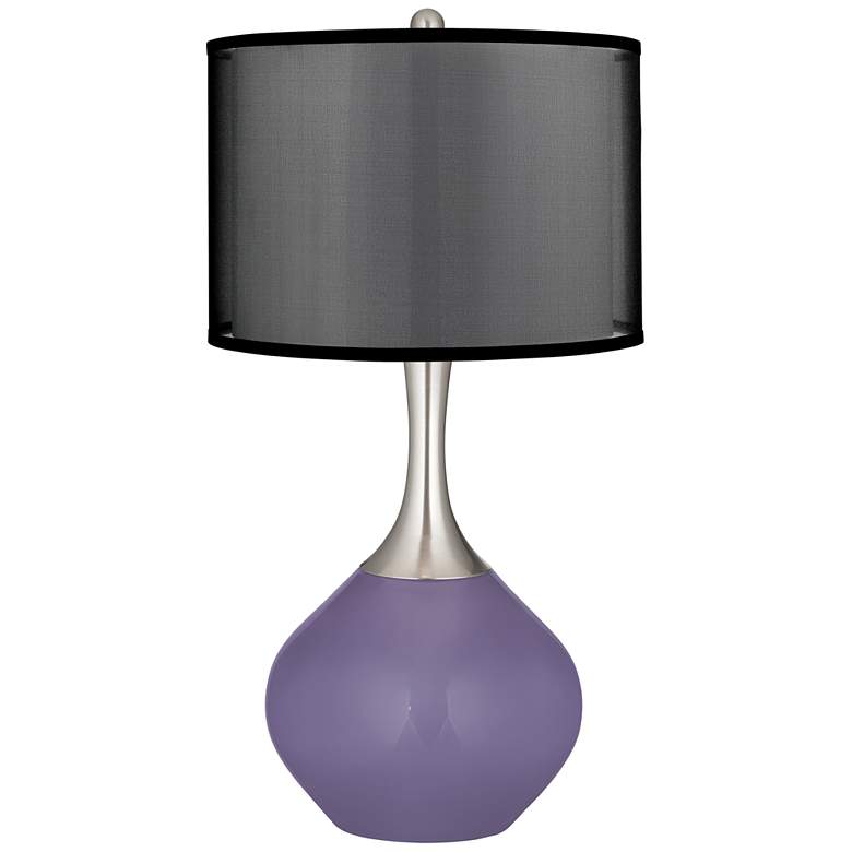 Image 1 Purple Haze Spencer Table Lamp with Organza Black Shade