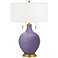 Purple Haze Toby Brass Accents Table Lamp