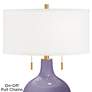 Thumbnail2 of Purple Haze Toby Brass Accents Table Lamp more views
