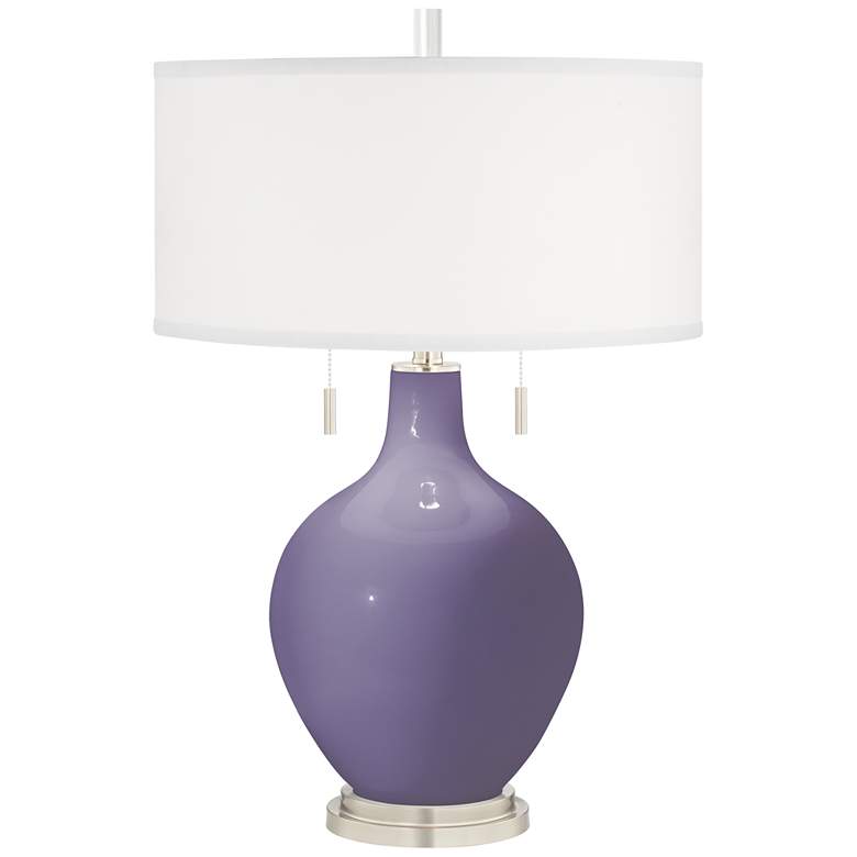 Image 2 Purple Haze Toby Table Lamp with Dimmer