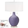 Purple Haze Toby Table Lamp with Dimmer