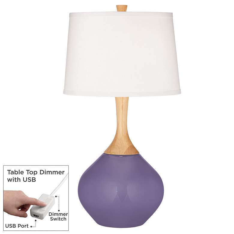 Image 1 Purple Haze Wexler Table Lamp with Dimmer