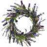 Purple Lavender 20" Round Faux Flower Wreath Wall Decor