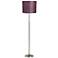 Purple Lines Brushed Steel Adjustable Floor Lamp