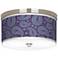 Purple Paisley Linen Giclee 10 1/4" Wide Ceiling Light
