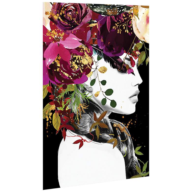 Image 4 Purple Rain 50 3/4"H Free Floating Glass Graphic Wall Art more views