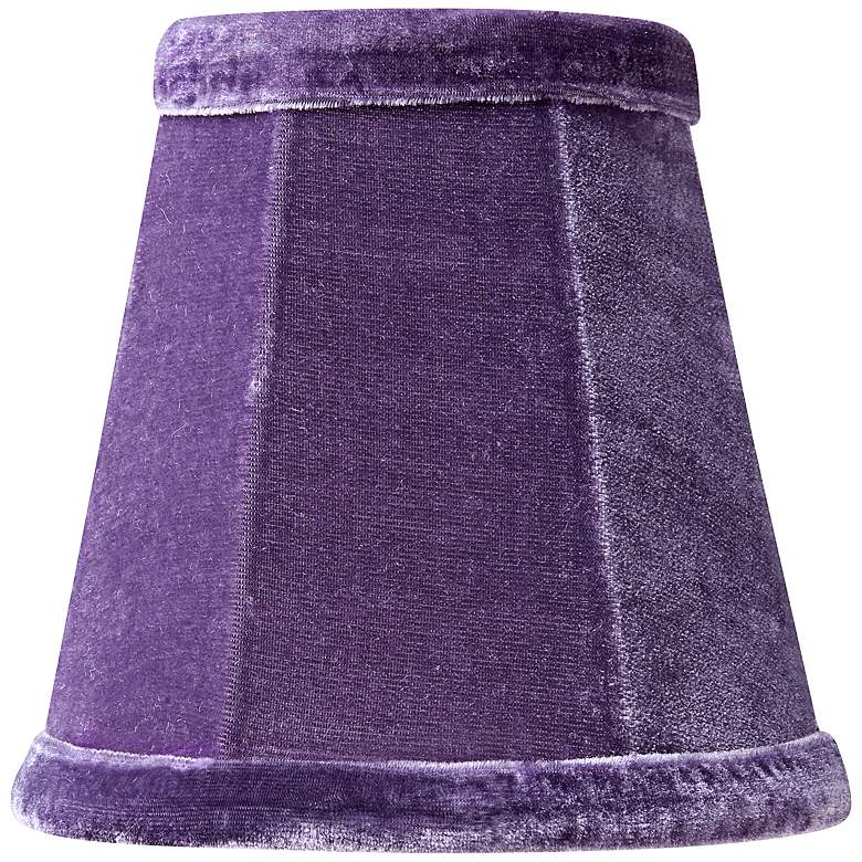 Image 1 Purple Velvet Mini Shade 3x5x5 (Clip-On)