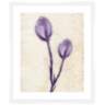 Purple Watercolor Flowers I 26 1/2" High Framed Wall Art