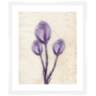 Purple Watercolor Flowers II 26 1/2" High Framed Wall Art