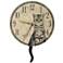 Purrfect Timing 13 1/2" Wide Cat Wall Clock
