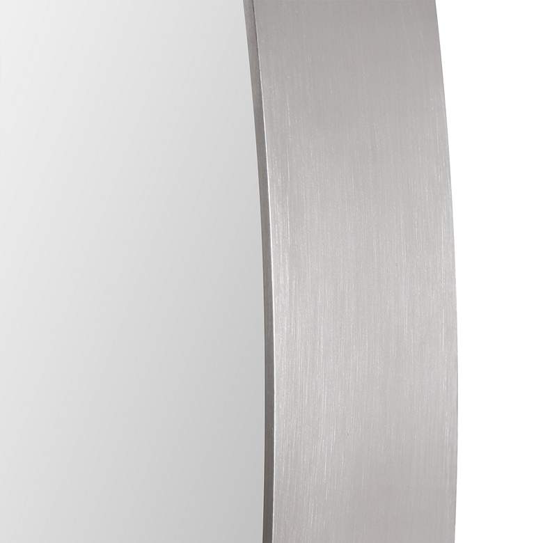 Image 4 Pursley Brushed Nickel 20" x 30" Oval Wall Mirror more views
