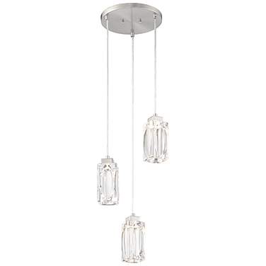 Putnam Place 10" Wide Brushed Nickel LED Multi-Light Pendant