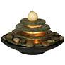 Pyramid Feng Shui Ball Lighted Table Fountain