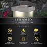 Watch A Video About the Pyramid White Vinyl Outdoor LED Solar Post Cap