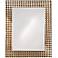 Pyramid Studded Frame with Silver Finish Wall Mirror
