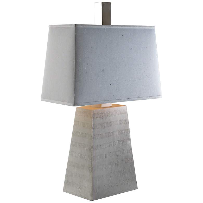 Image 1 Pyramid to the Sun Reactive Glaze Light Table Lamp