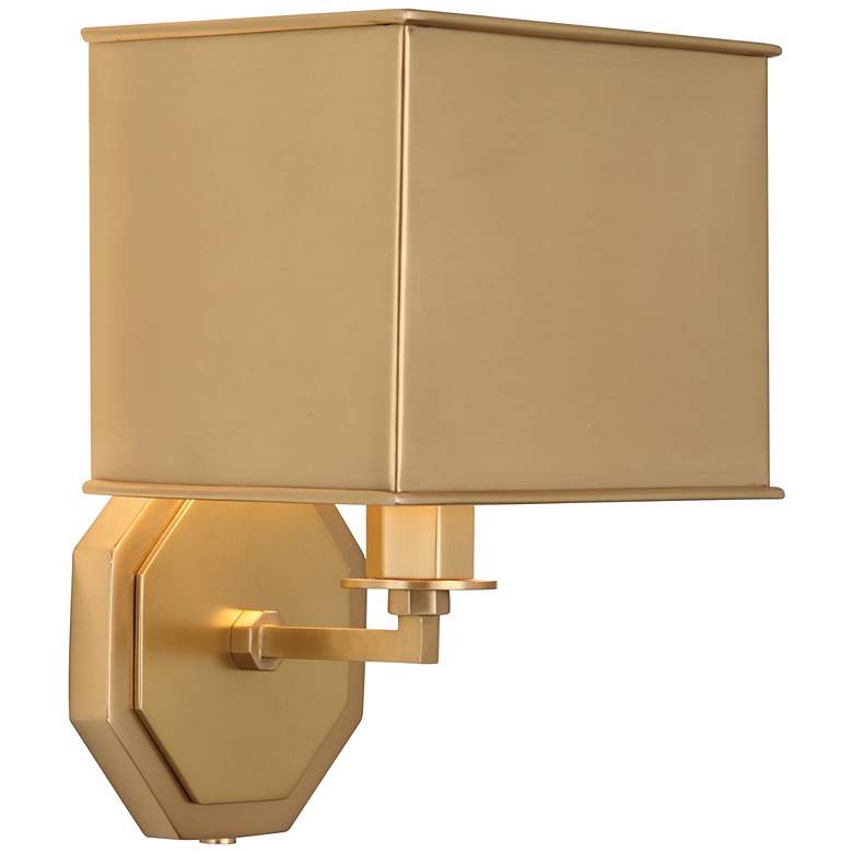 Image 1 Pythagoras Matte Brass Plug-In Wall Sconce