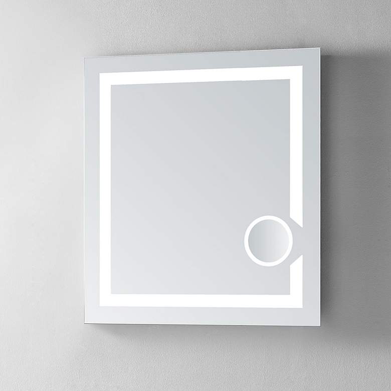 Image 1 Pyxis 24" x 32" LED Lighted Magnification Vanity Wall Mirror