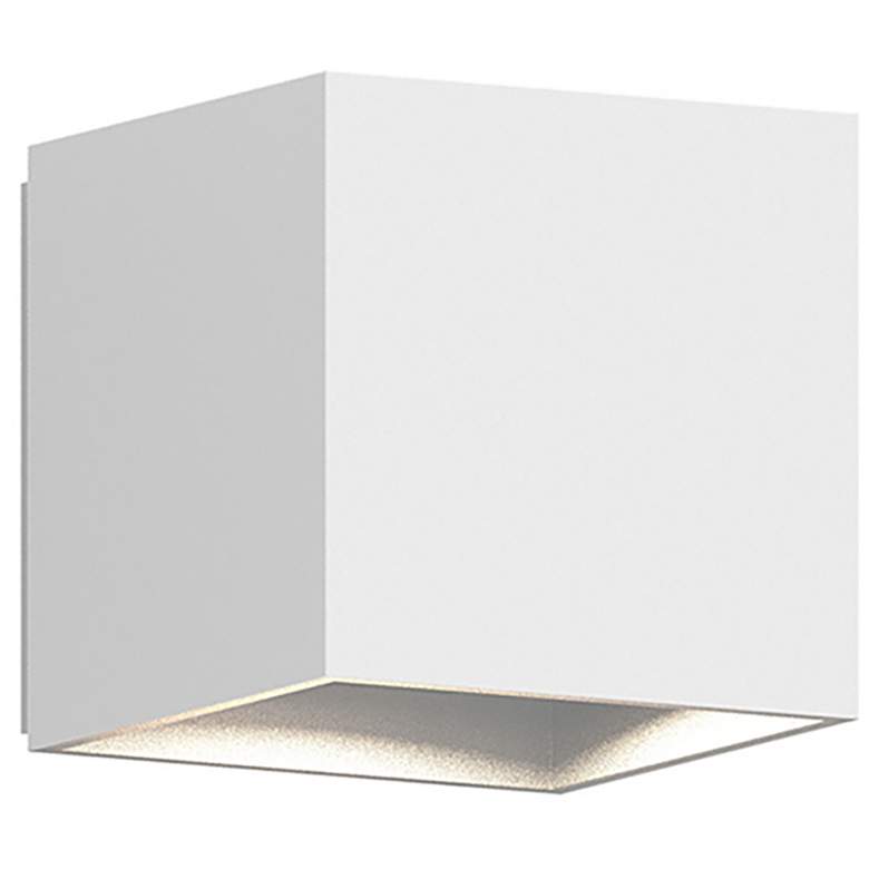 Image 1 QB 3.25 " High Small Textured White Wall Sconce