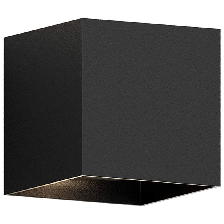 Image 1 QB 5.25 " High Large Textured Black Wall Sconce