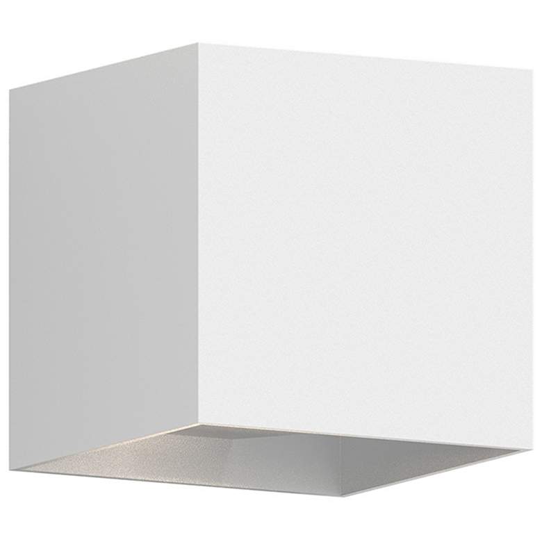 Image 1 QB 5.25 " High Large Textured White Wall Sconce