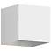 QB 5.25 " High Large Textured White Wall Sconce
