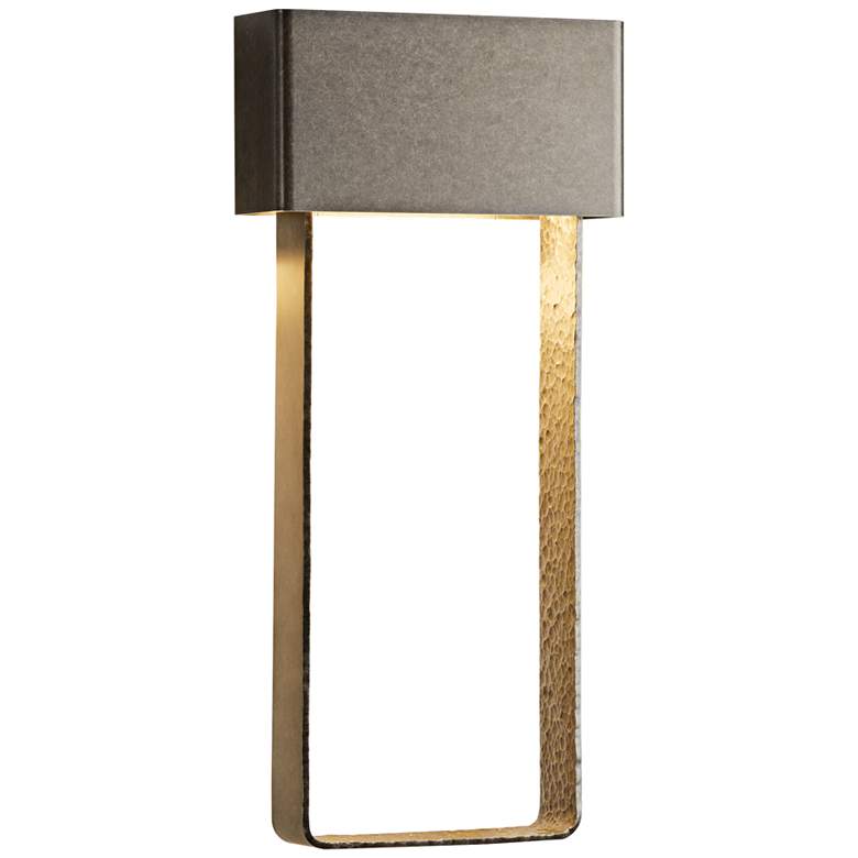 Image 1 Quad 20 1/3"H Burnished Steel Large LED Outdoor Wall Light