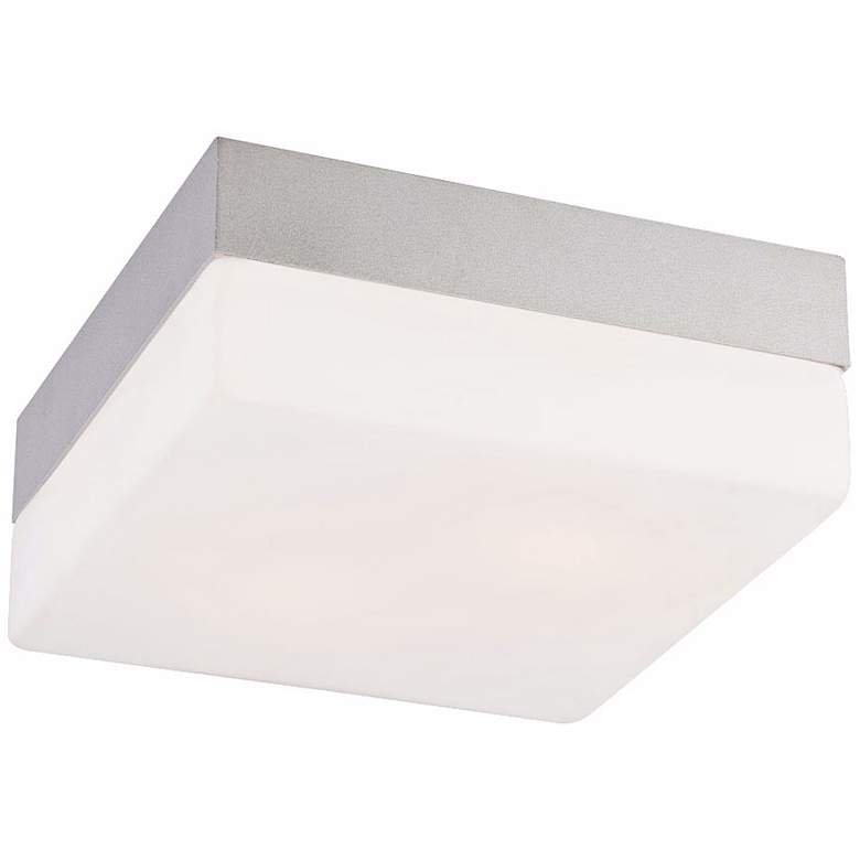 Image 1 Quad Medium 7 1/2 inch Wide Metallic Gray Ceiling Light