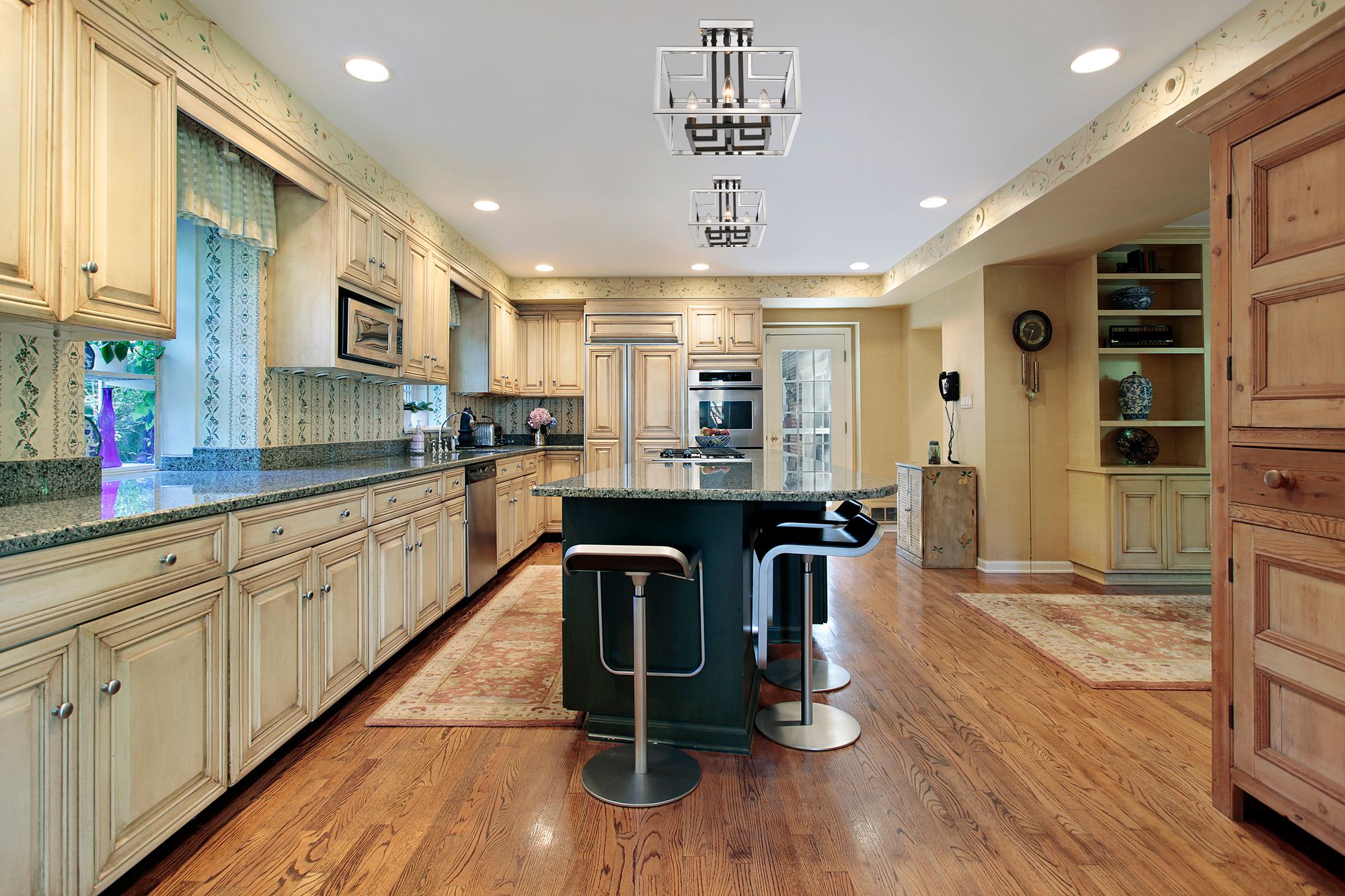 Image 4 Quadra 13" Wide Chrome and Matte Black 4-Light Ceiling Light more views