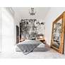 5_Quadra 13" Wide Chrome and Matte Black 4-Light Ceiling Light more views