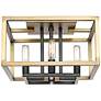 Quadra 13" Wide Olde Brass and Bronze 4-Light Ceiling Light