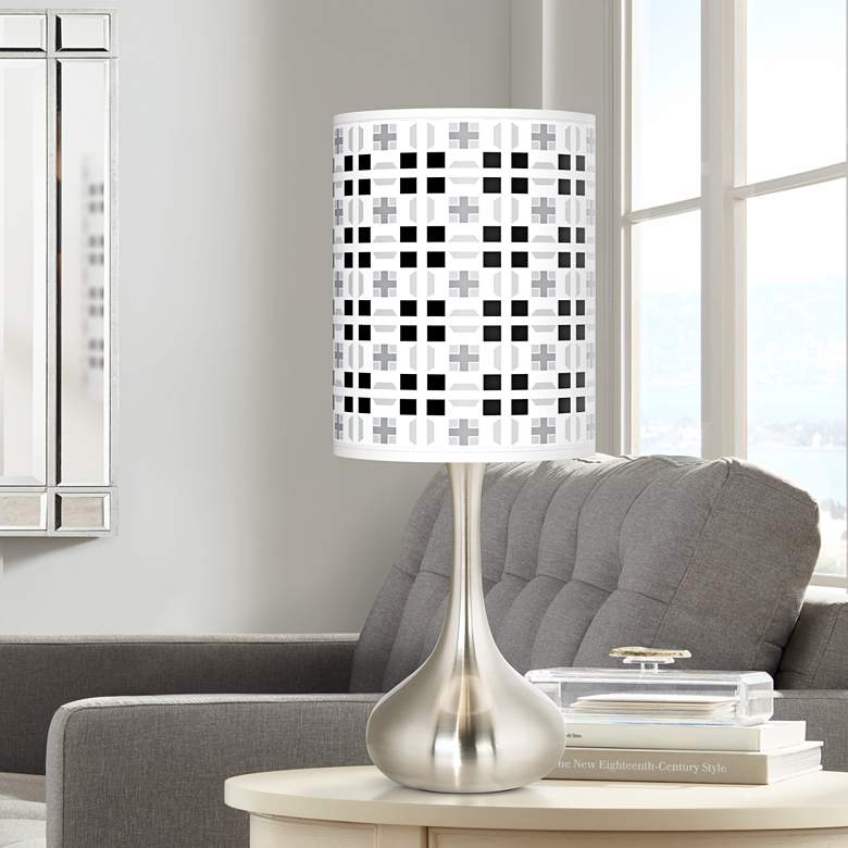 Image 1 Quadrant Giclee Droplet Table Lamp