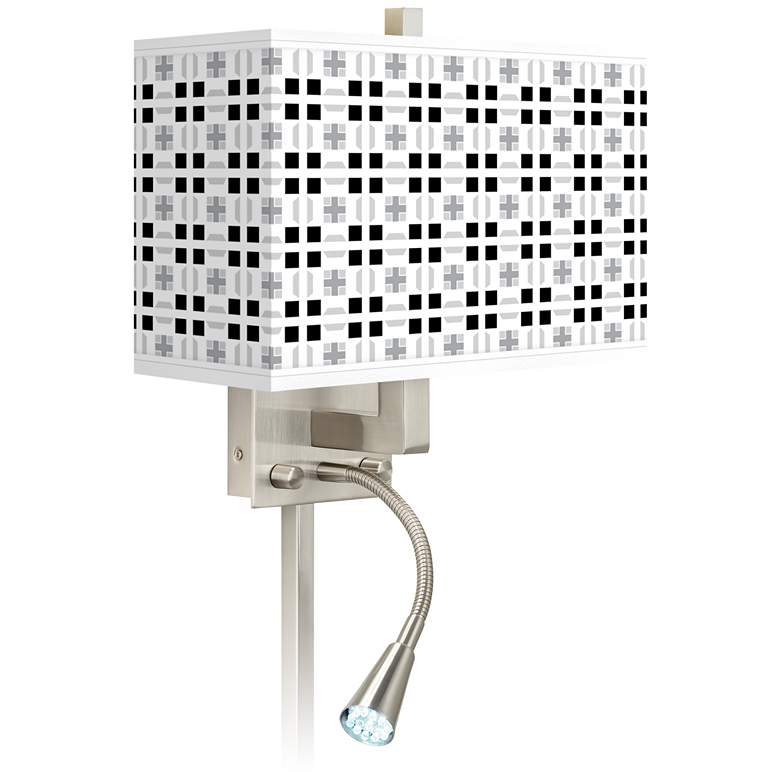 Image 1 Quadrant Giclee Glow LED Reading Light Plug-In Sconce