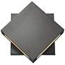 2_Quadrate 11 1/4" High Black 2-Light LED Outdoor Wall Light